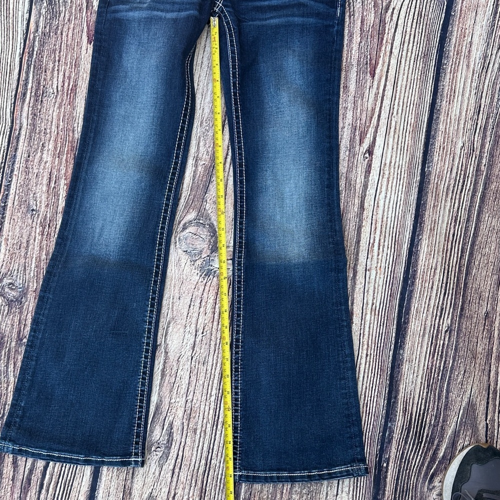 Miss Me Girls Blue Bootcut Jeans - Picture 8 of 12